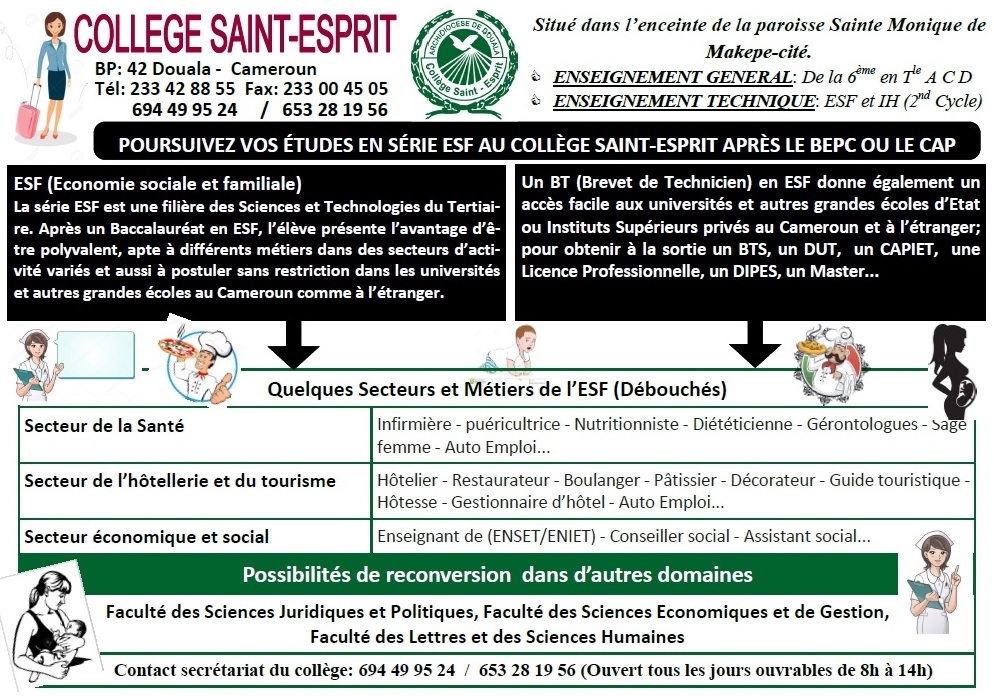 Collège Saint Esprit : 50 ans d'excellence et de partage